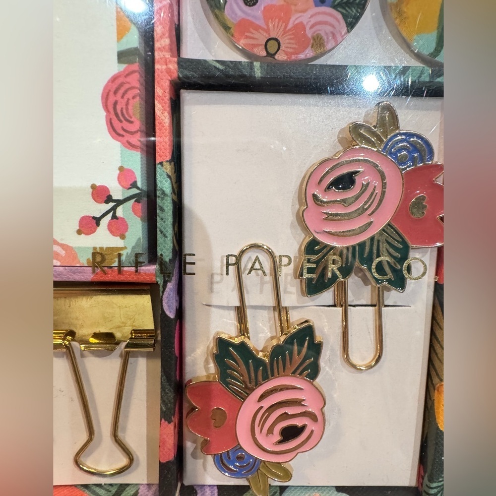 Anthropologie Rifle Paper Tackle Box 32 Piece Set Desk Office Accessories NIB - Picture 4 of 5